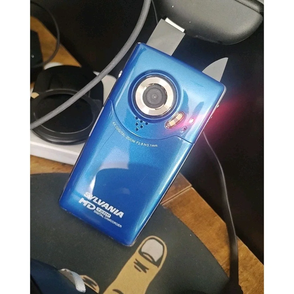 Sylvania HD1Z HD Digital Video Camera Camcorder Blue 720p Y2K Digicam Tested Box